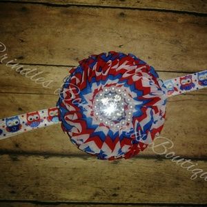 4th of July headbands and clips